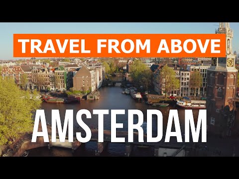 Amsterdam from drone | 4k video | Netherlands, Amsterdam from above