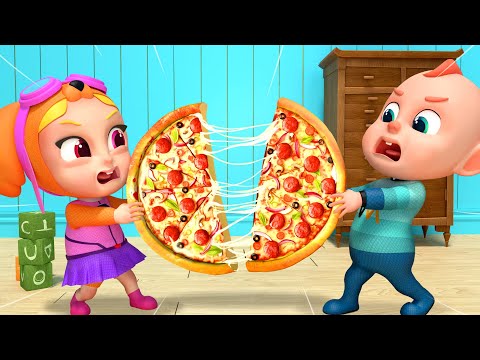 Let's Share the Pizza | Sharing is Caring | Good Manners | Rosoo Nursery Rhymes & Kids Songs