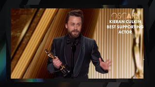 Kieran Culkin Wins Best Supporting Actor | 97th Oscars Speech (2025)