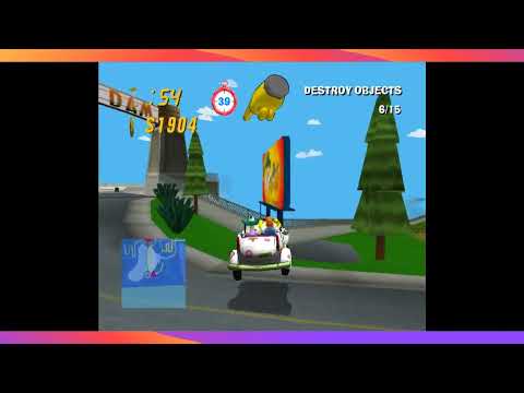 🚑 Simpsons Road Rage: The Dam (First Run) 💢 #2001 #gamecube