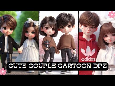 Cute viral cartoon couple | Ai cartoons couple dpz | cute couple dpz | viral Alphabets Dpz | Ai dpz