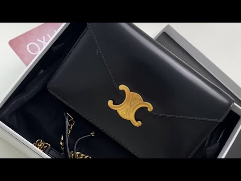 CElINE BLACK WOC BAG | UNBOXING + MODEL Shot