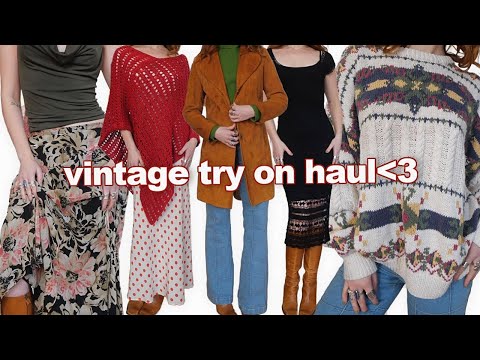 try on thrift haul and styling! *WARNING* incredible vintage finds!