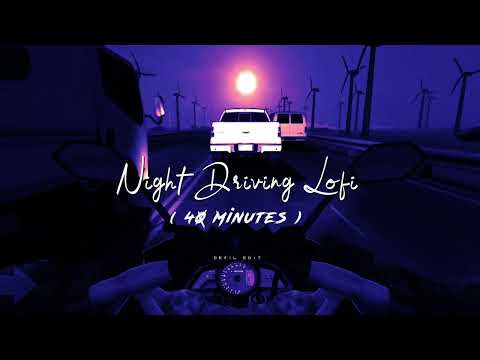 Non-Stop Night Driving Lofi Music || Aesthetic Status Video ( Slowed & Reverb )