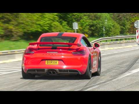 Porsche 981 Cayman GT4 - PURE Exhaust SOUNDS At The Nürburgring!