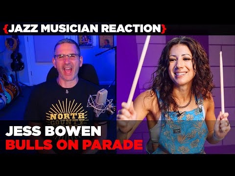 Jazz Musician REACTS | Jess Bowen | Drumeo | "Bulls on Parade" | MUSIC SHED EP414