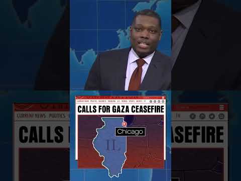 Chicago  becomes the largest united state city to cal a ceasefire  😂😂 #colinjost #michaelche #shorts