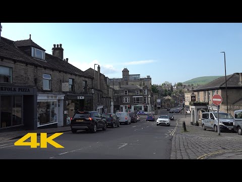 Glossop Walk: Town Centre【4K】