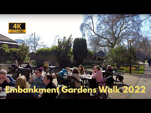 Victoria Embankment Gardens Walk 2022 | Here We Go | Savoy Hotel, London Eye and Whitehall Gardens!