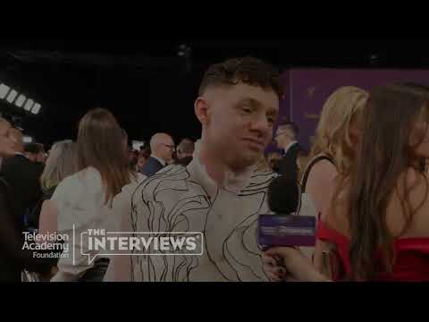 Chris Perfetti ("Abbott Elementary") at the 76th Emmy Awards - TelevisionAcademy.com/Interviews