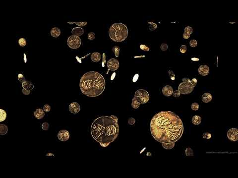 Coins Falling Background Coins Dollars Money Free Animation footage Motion Graphic Video VFX