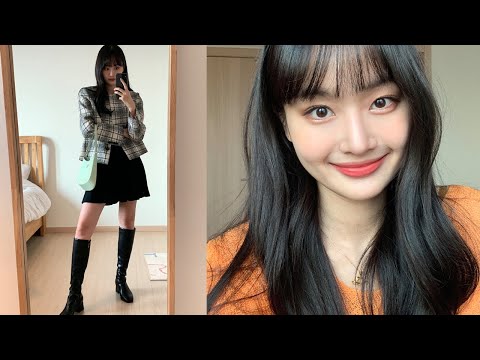 GRWM 이사 후 첫 겟레디윗미+화사한 빛톤 메이크업🍊