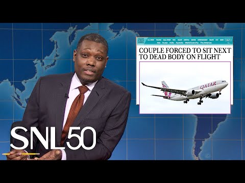 Weekend Update: Couple Sits Next to Dead Body on Plane, Man Hides $10K Worth of Cocaine in Wig - SNL