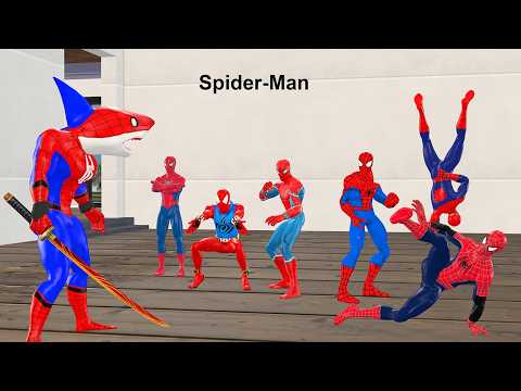 Siêu nhân nhện🔴Spider Man rescues The Best Spider Man Team From The Joker vs Venom 3 vs shark spider