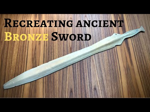 Casting a bronze age sword reproduction