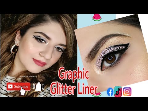 How To Do Graphic Glitter Eyeliner for Beginners