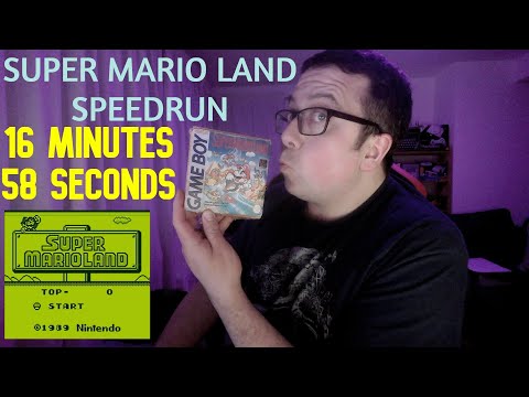 Super Mario Land Speedrun in 16 minutes 58 seconds (Any%)