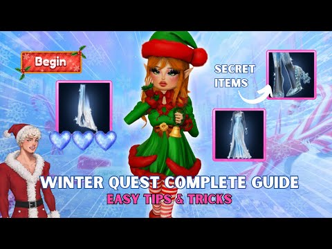 WINTER QUEST COMPLETE TUTORIAL! TIPS AND TRICKS TO COMPLETE ALL 3 CHAPTERS! DTI CHRISTMAS UPDATE