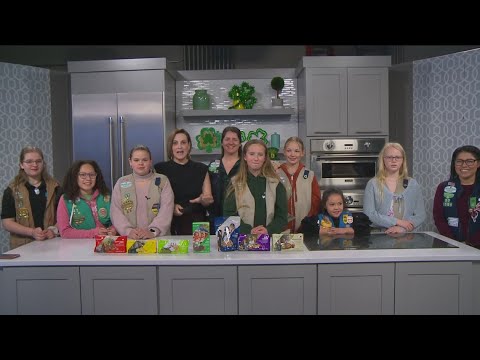 Girl Scout Troop #37 visits Wake Up Idaho to chat sales, cookies