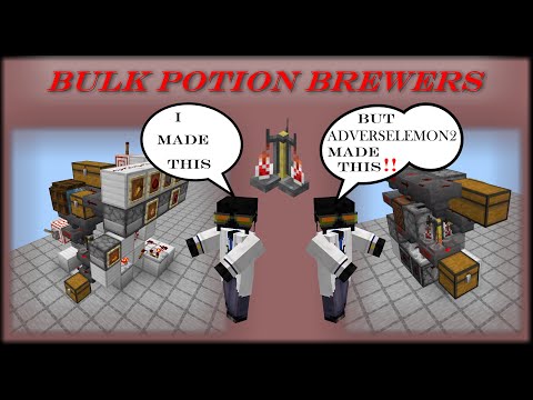 Bulk Potion Brewing for Bedrock. No more button pushing! with a Tile-able design by AdverseLemon2