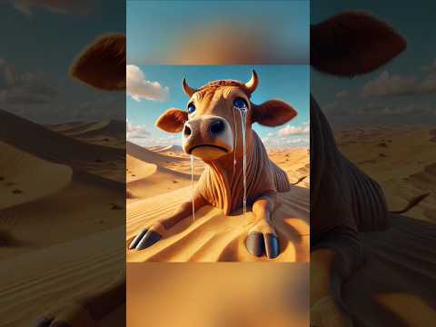 ये मासूम से गाय रेगिस्तान के दल दल में फंस जाता है 😱 mind blowing creators #cow #cowvideos #cowboys