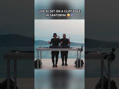 Wait for the view… FULL SET ON OUR YOUTUBE CHANNEL 🖤 #santorini #djset #afrohouse #electronicmusic