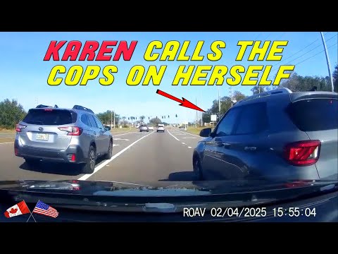 WOMAN LIES TO THE POLICE AND GETS KARMA