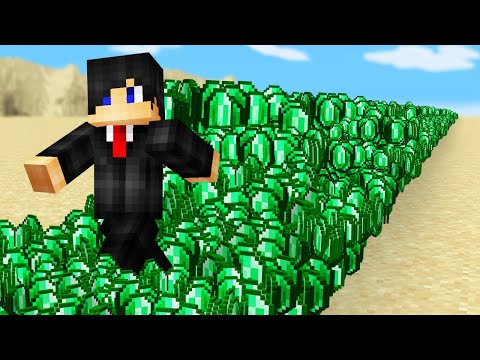 Minecraft but You Mine 1,000,000 Emeralds!