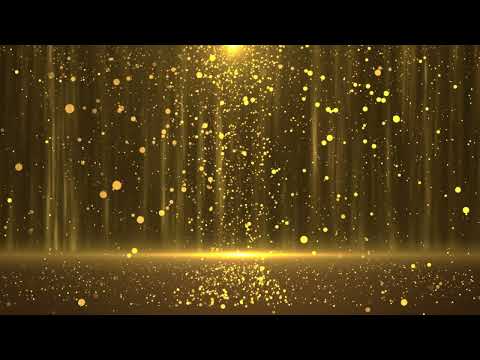 Golden Light Particles Award Stage Background Animation