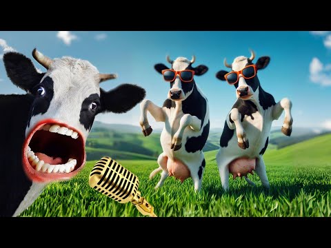 FUNNY COW DANCE 40│Cow Song & Cow Videos 2024 | Cow dance mix | funny dancing cow | gay | गाय नाचना