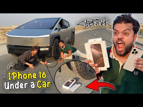 My Response To Tiktokers 😡 | iPhone 16 Pro Max Vs CyberTruck 🔥 | iPhone Ko Gari Ke Neeche De Diya 🤣