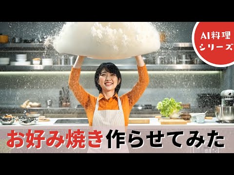 AIにお好み焼きを作らせた結果【AI動画】