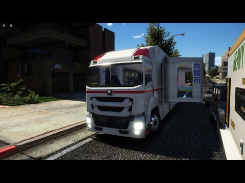 【GTA5】スーパーアンビュランス走行動画