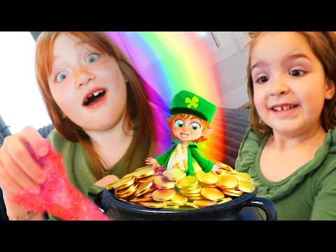 Adley Niko & Navey make LEPRECHAUN TRAPS!!  Family Crafts with Slime! caught Green Handed rap song