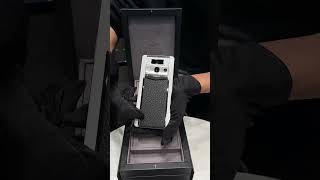 Black calfskin meta2 mobile phone, what color do you like? #vertu #techgear #smartphone #unboxing