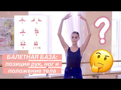 БАЛЕТНАЯ БАЗА: позиции рук, ног и положение тела🙆‍♀️