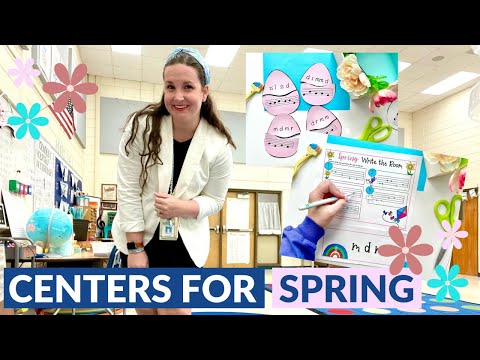 Spring Music Centers for Elementary Music (+a flower rhythm freebie!)