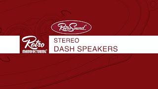 RetroSound® Stereo Dash Speakers