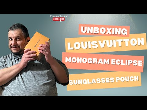 Unboxing Louis Vuitton Monogram Eclipse Sunglasses Pouch GM | What I Got For Father’s Day Part 2