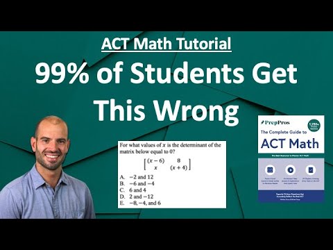 ACT Math Topic You NEED To Know In 2025 - Matrices & Matrix Multiplication