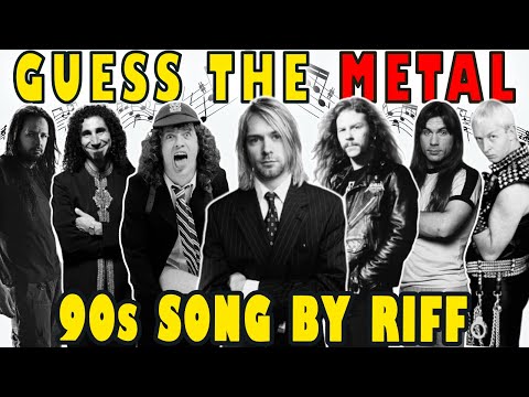 Guess The Song By Riff Rock & Metal 90s 🎶 Ultimate Rock & Metal Music Quiz