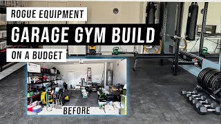 Building My Dream Garage Gym With Rogue Equipment for Cheap + Flooring, Mirrors, and Lighting