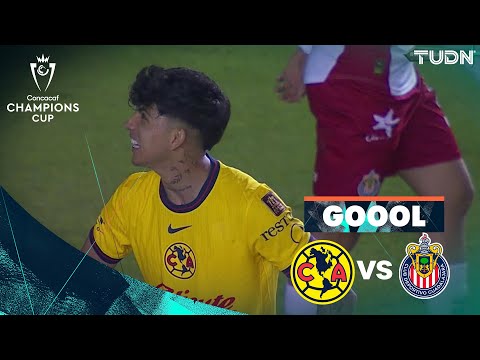 ¡ERA UN GOLAZO! Kevin remata de volea | América 1-0 Chivas | CONCACAF Champions Cup 2025 | TUDN