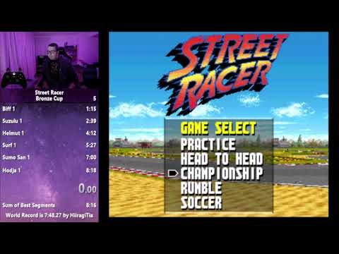 Street Racer (SNES) Speedrun in 8 mins 11 secs (Bronze Cup)