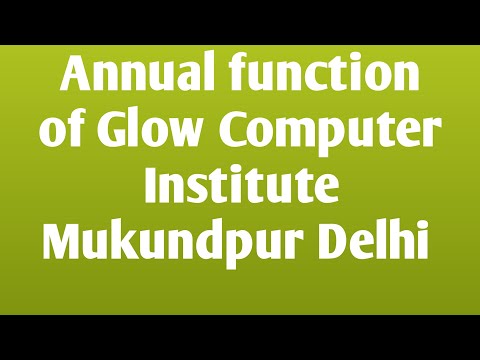 Anuual Function Of Glow Computer Institute Mukundpur Delhi #trending #viralpost