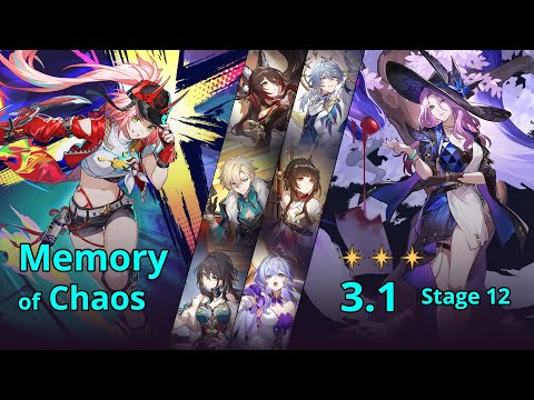 E0 Rappa & E1S1 Jade + Lingsha + Sunday - MoC 3.1 Stage 12 (3 Stars) | Honkai: Star Rail